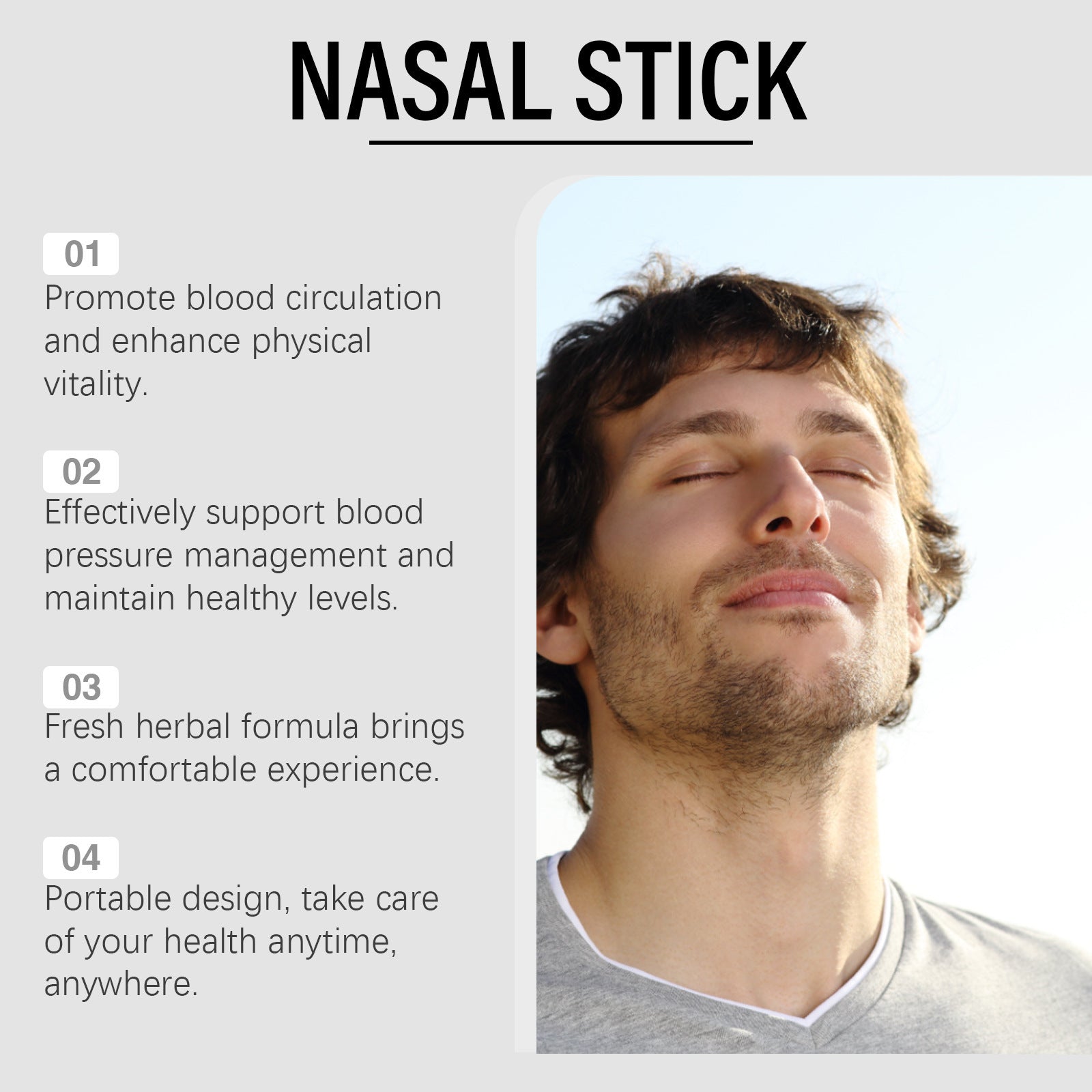 Nasal Stick 4 Pack Boom Boost Focus Enhance Breath Long Lasting Refreshing Sensation Aromatherapy Inhalation Cooling Oil Stick