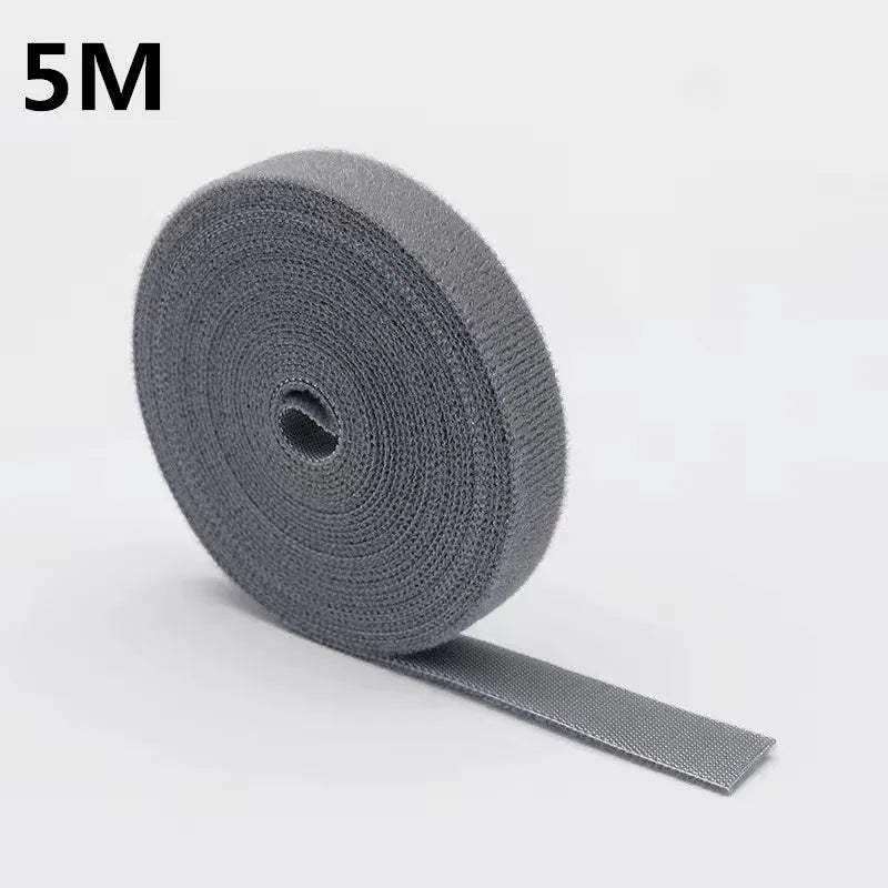 1/5M Cable Organizer Tape – Nylon Wire Management Strap for Earphones, Mouse & Charging Cables