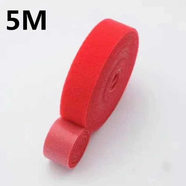 1/5M Cable Organizer Tape – Nylon Wire Management Strap for Earphones, Mouse & Charging Cables