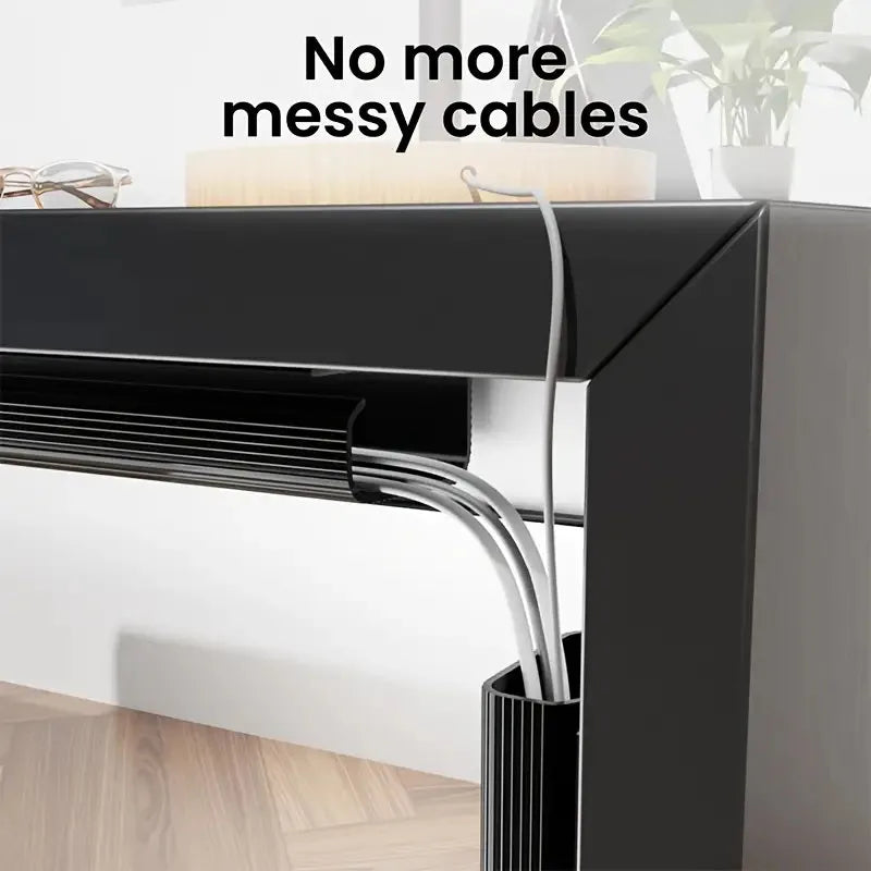 Under Desk Cable Management Tray – No Drilling Channel Desk Cable Organizer Accessories