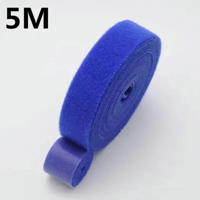 1/5M Cable Organizer Tape – Nylon Wire Management Strap for Earphones, Mouse & Charging Cables