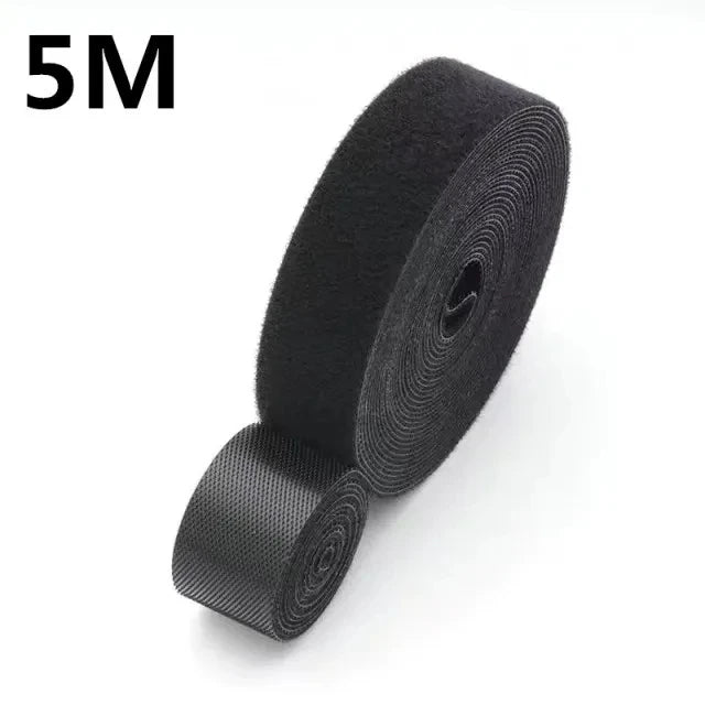 1/5M Cable Organizer Tape – Nylon Wire Management Strap for Earphones, Mouse & Charging Cables