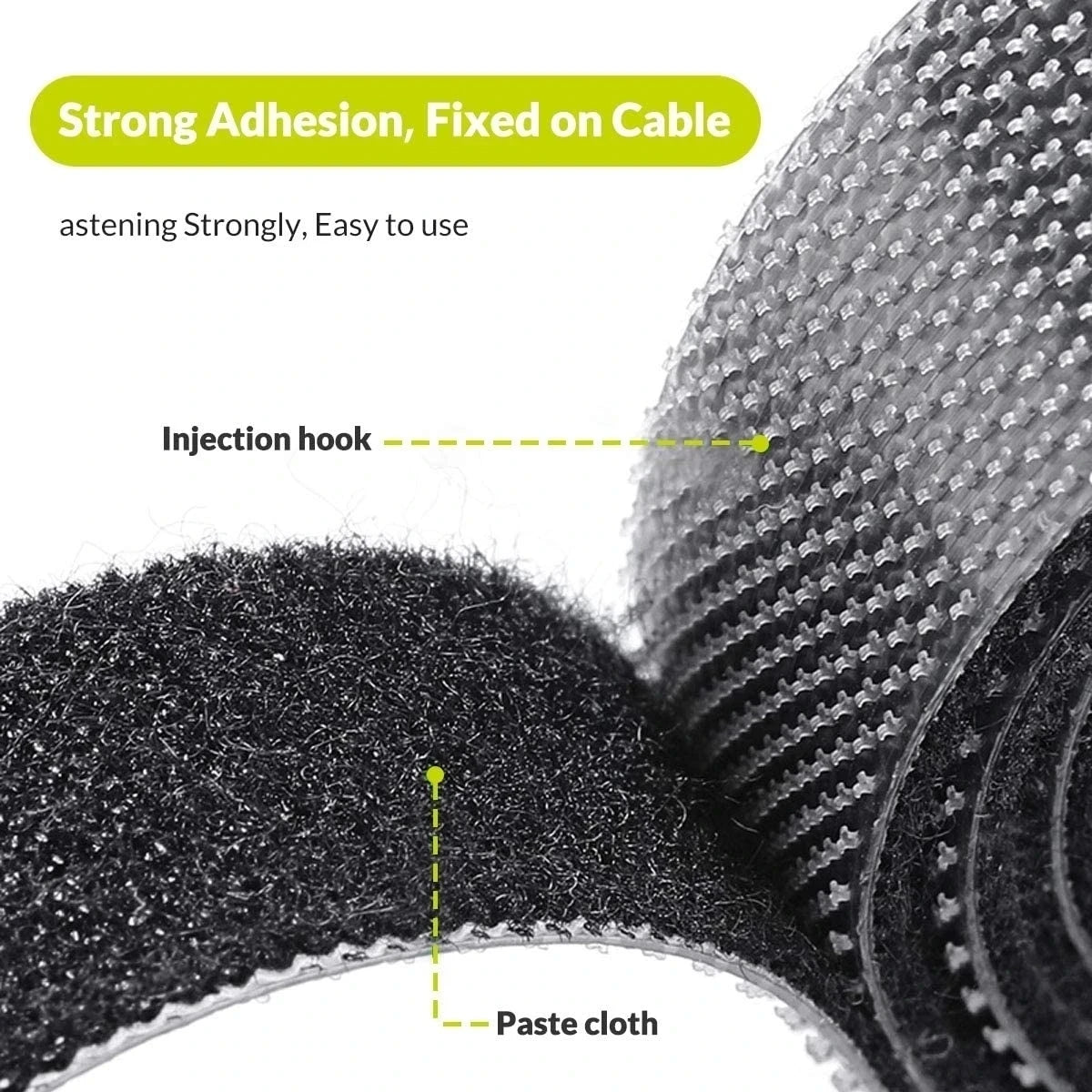 1/5M Cable Organizer Tape – Nylon Wire Management Strap for Earphones, Mouse & Charging Cables