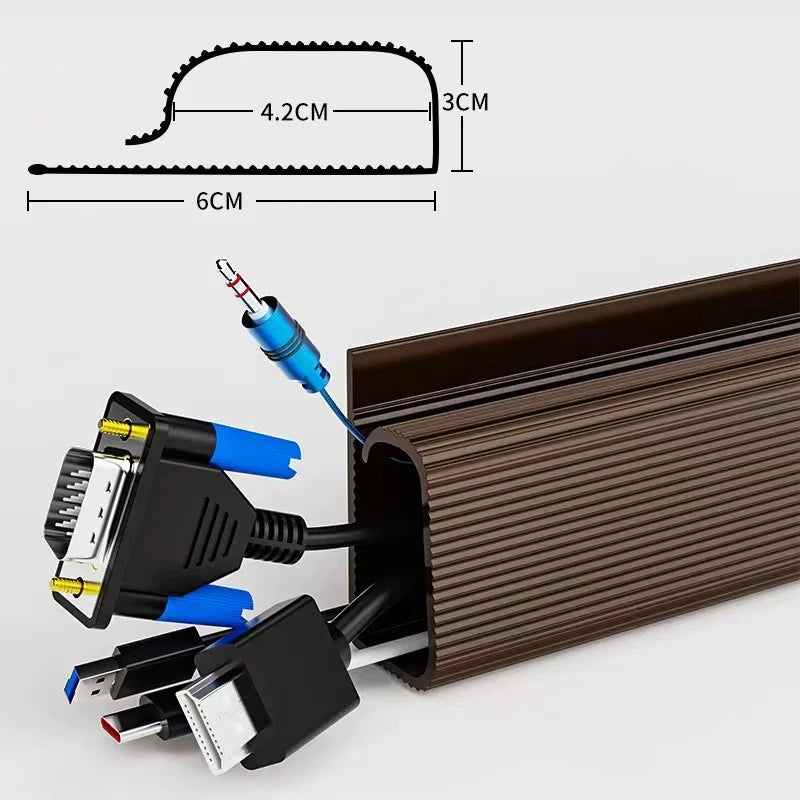 Under Desk Cable Management Tray – No Drilling Channel Desk Cable Organizer Accessories