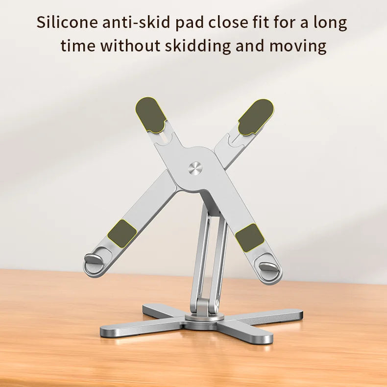Foldable 360° Rotating Laptop Stand – Adjustable Aluminum Alloy Notebook Holder with Heat Dissipation