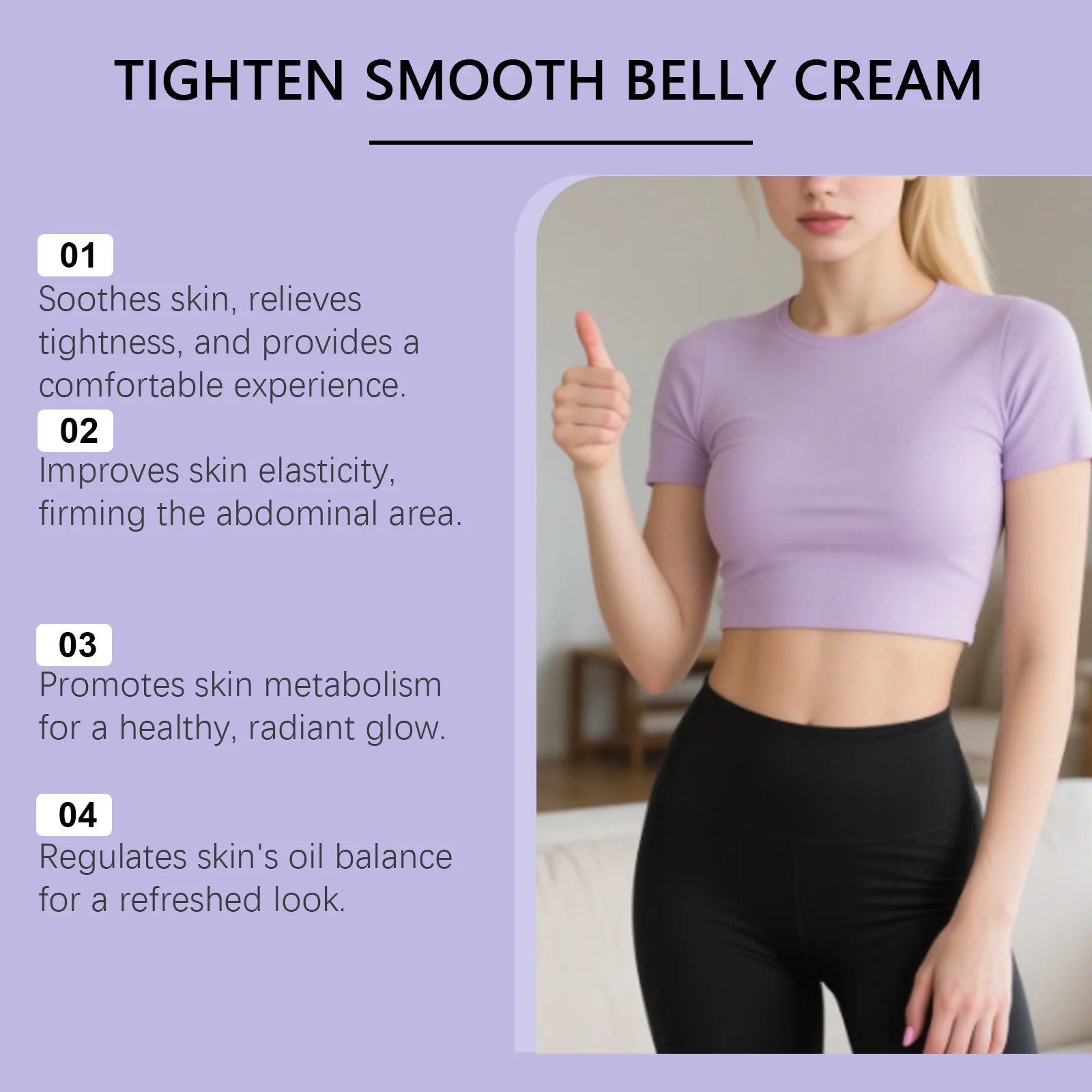 Firming Body Cream Tighten the Abdomen Improves Loose Sagging Skin Define Curves Tight Smooth Belly Cream 125g
