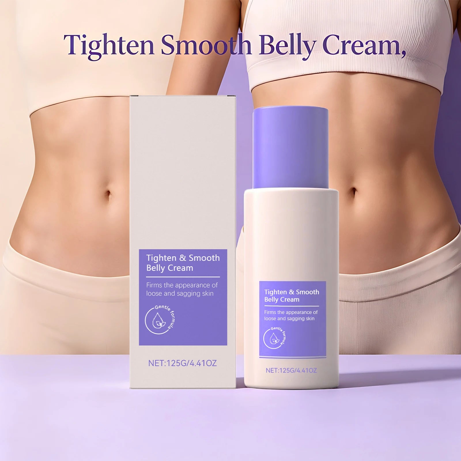 Firming Body Cream Tighten the Abdomen Improves Loose Sagging Skin Define Curves Tight Smooth Belly Cream 125g