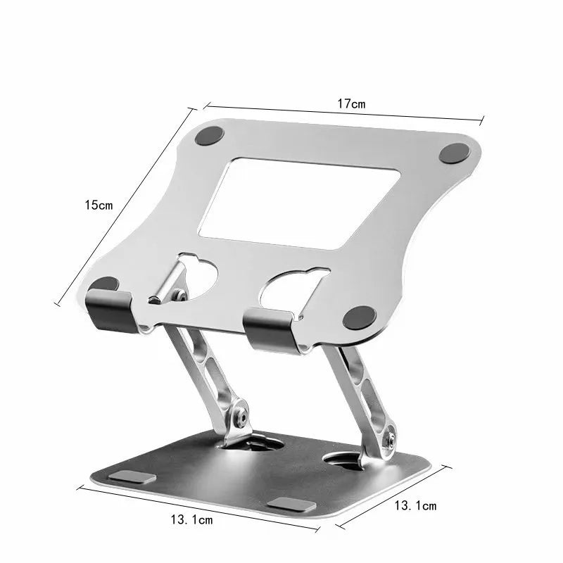 Adjustable Aluminum Alloy Laptop & Tablet Stand – Foldable Cooling Stand for Up to 17" Devices