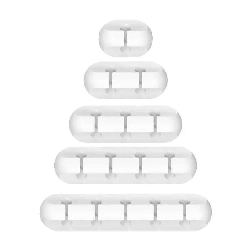 Silicone USB Cable Organizer – Desktop Charging Cable Winder Clip for Mouse, Earphone & Accessories