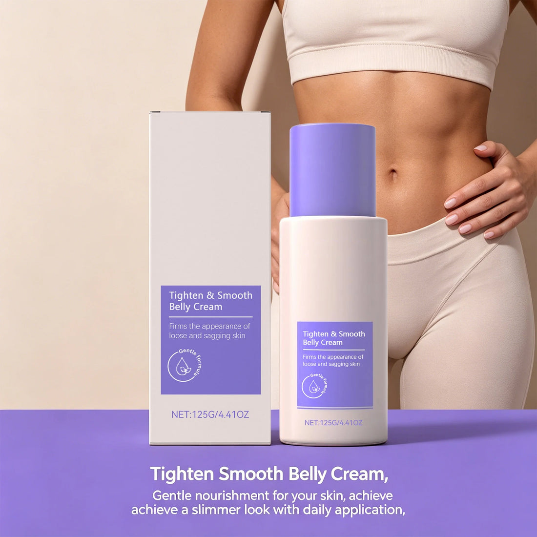 Firming Body Cream Tighten the Abdomen Improves Loose Sagging Skin Define Curves Tight Smooth Belly Cream 125g