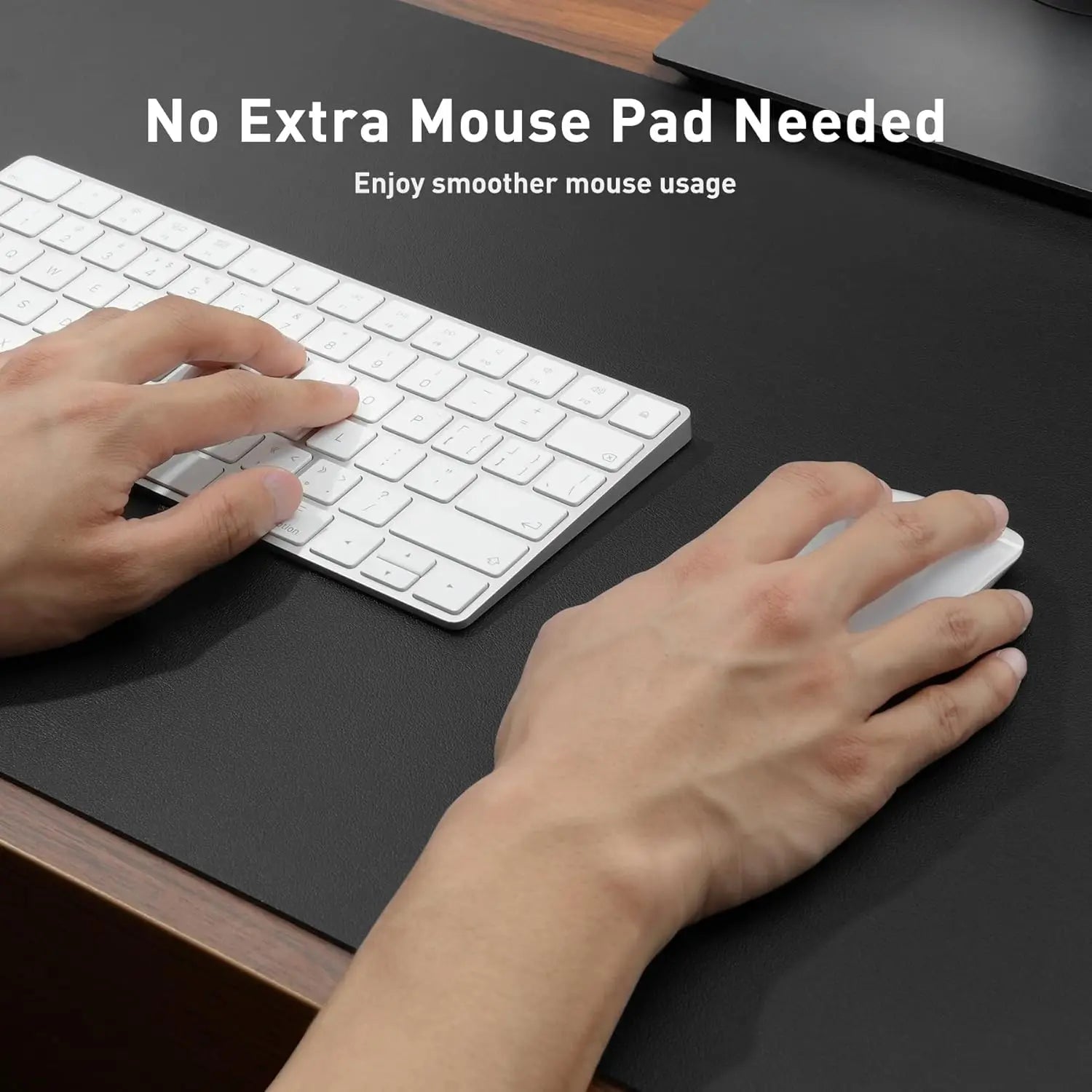 Mouse Pad Large Office Desk Mat, Waterproof PU Leather Desktop Keyboard Desk Pad Gaming Mousepad Desk Writing Pad