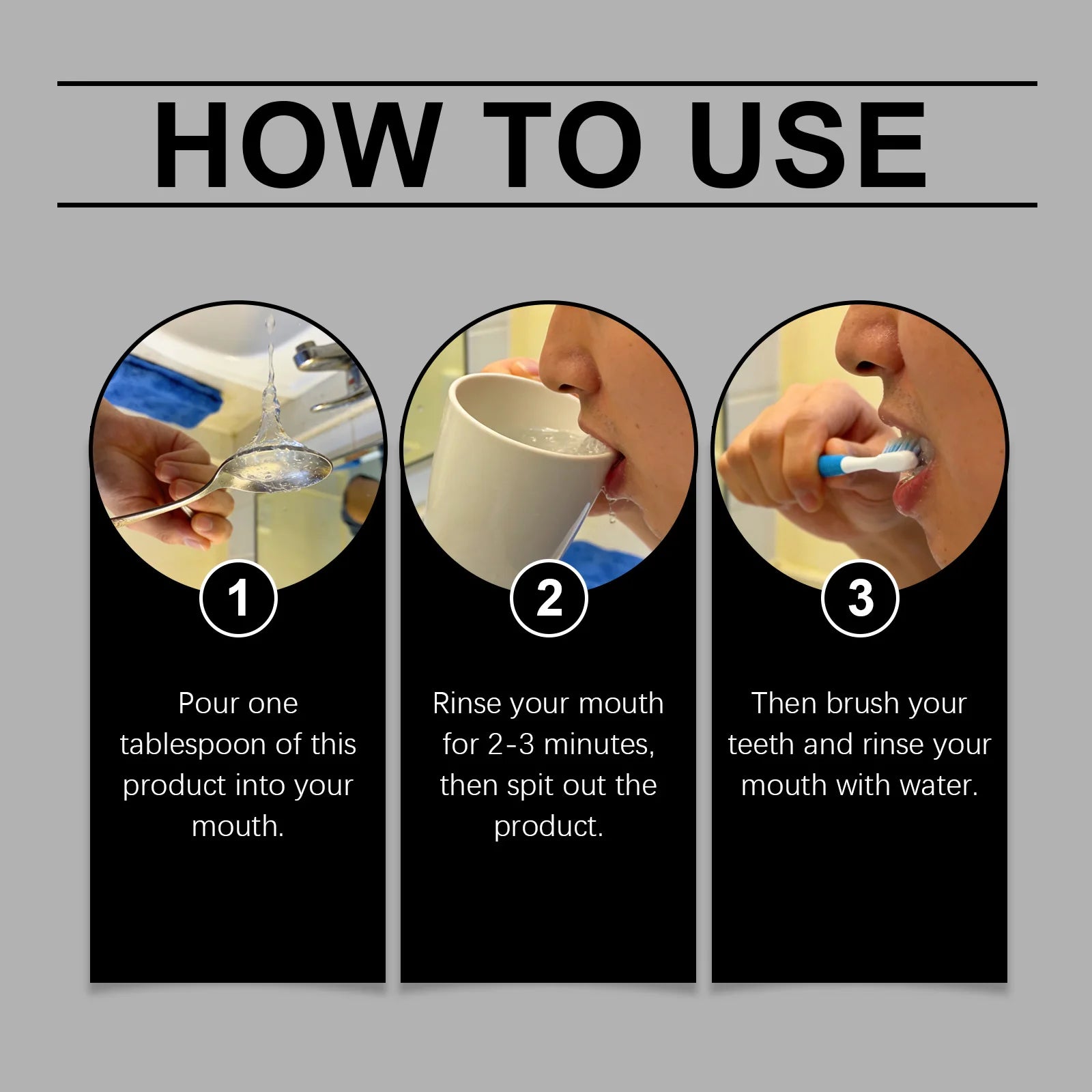 Instant Whitening Mouthwash Remove Mouth Bad Odor Reduce Teeth Stains Comtable Quick Oral Cleansing Refreshing Menthol Mouthwash