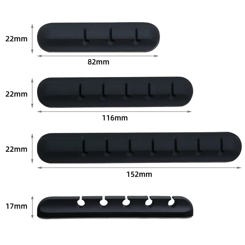 Silicone USB Cable Organizer – Desktop Charging Cable Winder Clip for Mouse, Earphone & Accessories