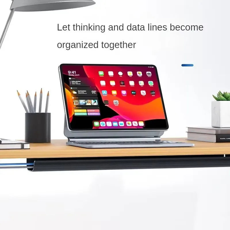 Under Desk Cable Management Tray – No Drilling Channel Desk Cable Organizer Accessories