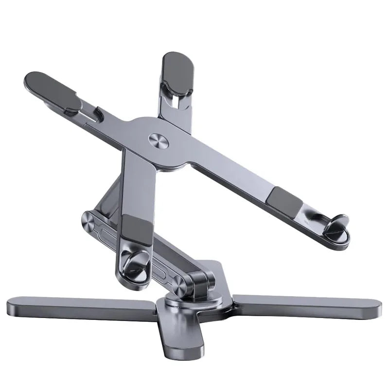 Foldable 360° Rotating Laptop Stand – Adjustable Aluminum Alloy Notebook Holder with Heat Dissipation