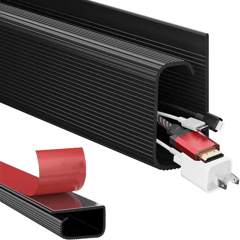 Under Desk Cable Management Tray – No Drilling Channel Desk Cable Organizer Accessories