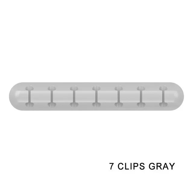 Silicone USB Cable Organizer – Desktop Charging Cable Winder Clip for Mouse, Earphone & Accessories