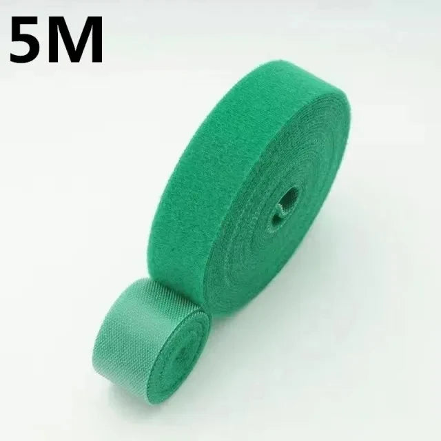 1/5M Cable Organizer Tape – Nylon Wire Management Strap for Earphones, Mouse & Charging Cables