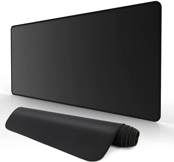XXL Black Gaming Mouse Pad – Large Non-Slip Rubber Desk Mat for Keyboard & Mouse (Multiple Sizes)