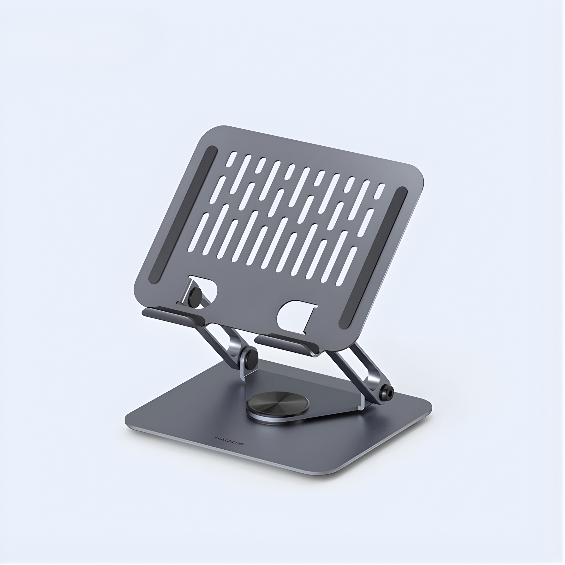 Hagibis 360° Rotating Tablet Stand – Adjustable Aluminum Dual Rod Foldable Holder for iPad Pro, Switch & ROG
